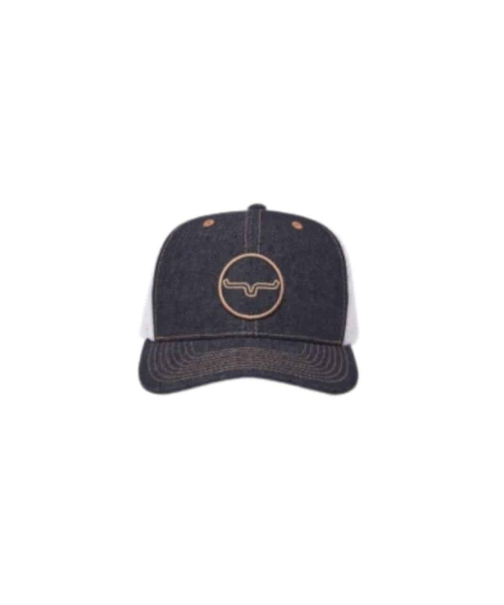 Kimes Ranch Denim Bullseye Cap - Image 2