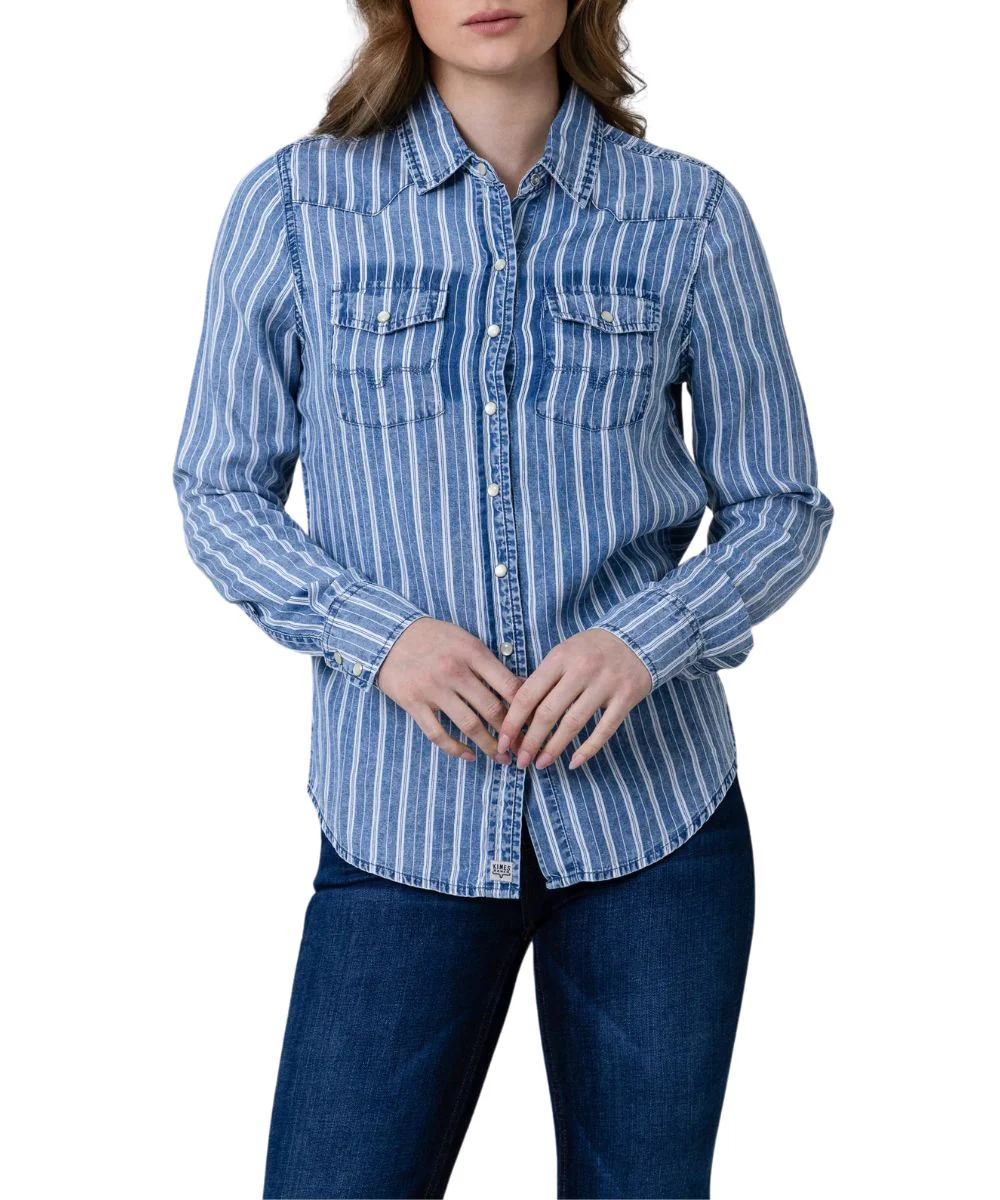 Kimes Ranch Women's KC Striped Snap Shirt