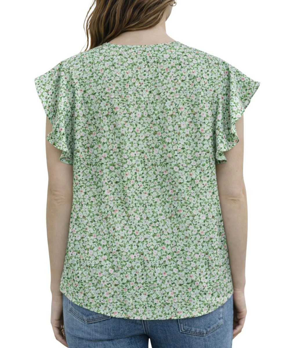 Lala Loo Women's Boho Floral Blouse - Image 2