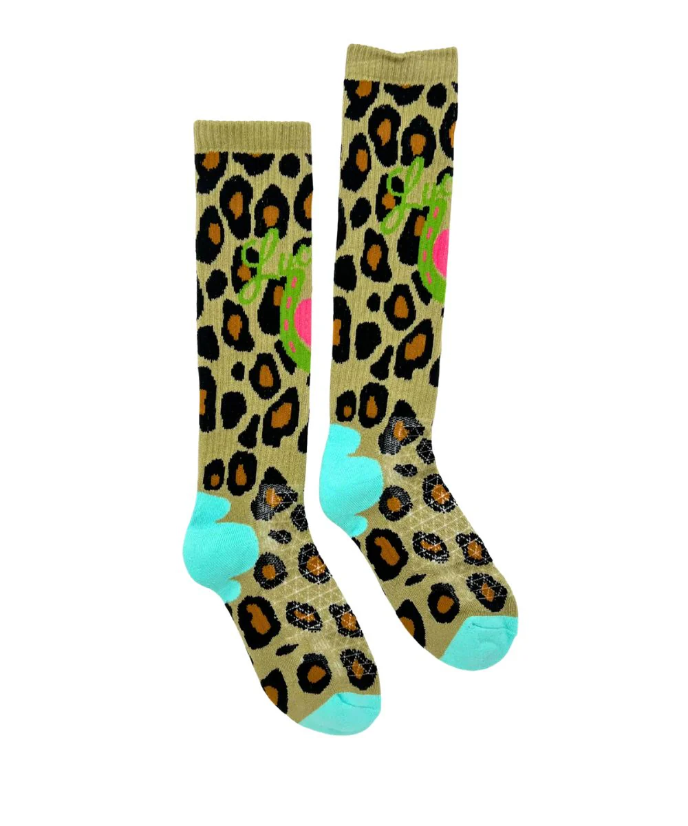 Lucky Chuck Lucky Leopard Diva Performance Socks