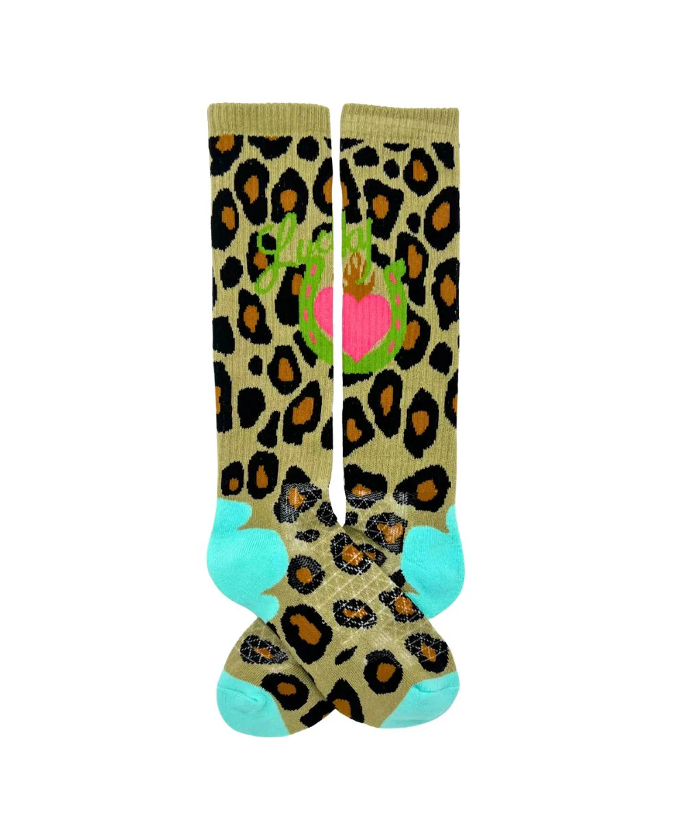 Lucky Chuck Lucky Leopard Diva Performance Socks - Image 2