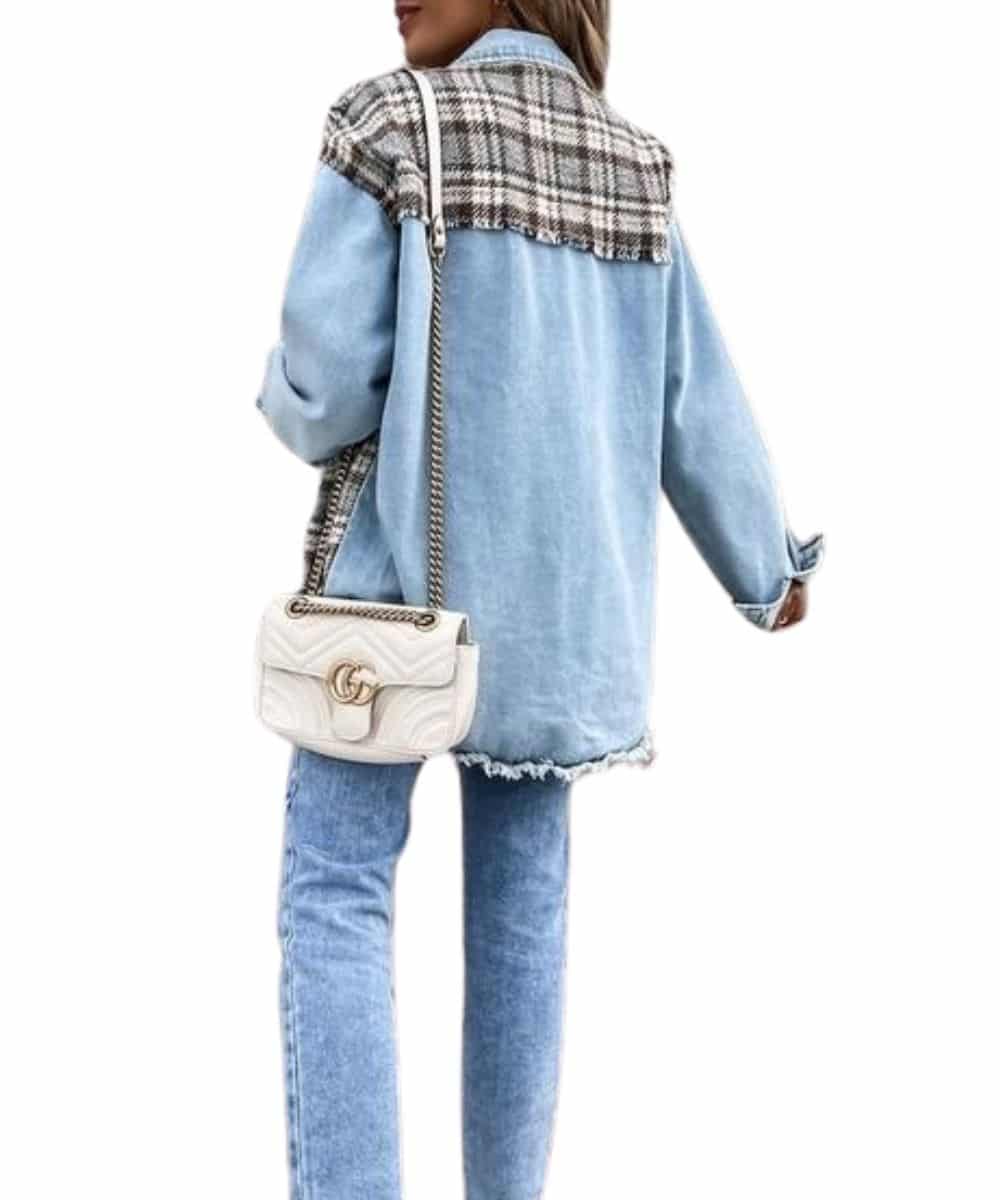 Lily Clothing Women's Patchwork Shacket - Image 2