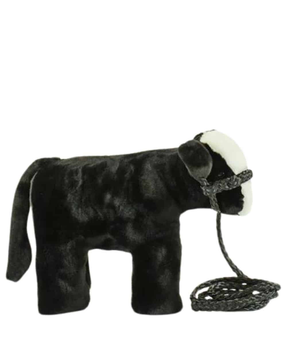 Livestock Lovies Medium Black Baldy Calf Plush - Image 3