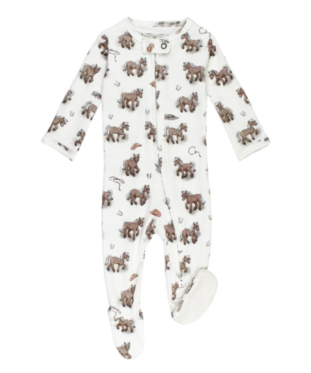 L'oved Baby Infant Little Lasso Footie Onesie - Image 2