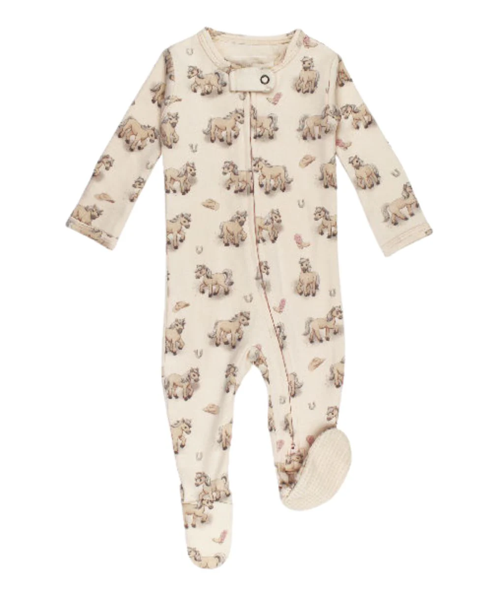 L'oved Baby Infant Girls' Blush Boots Footie Onesie - Image 2
