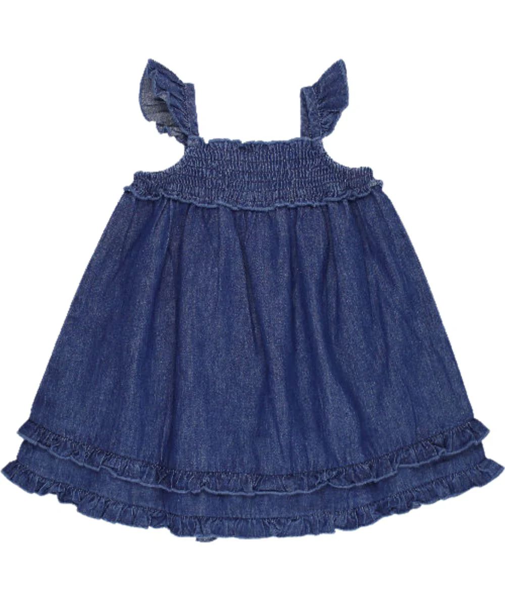 L'oved Baby Infant Girls' Denim Summer Dress - Image 2