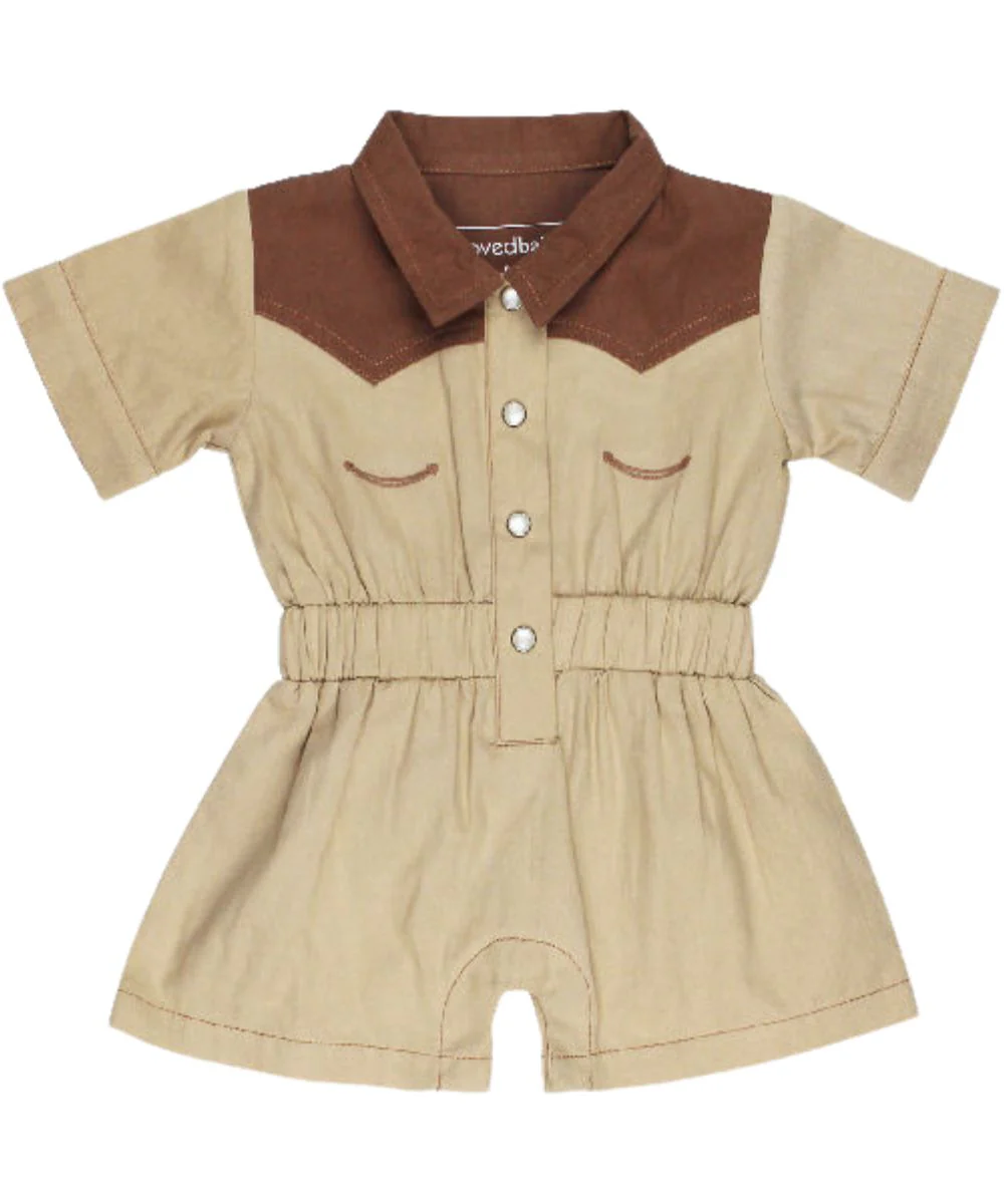 L'oved Baby Infant Girls' Western Romper - Image 2