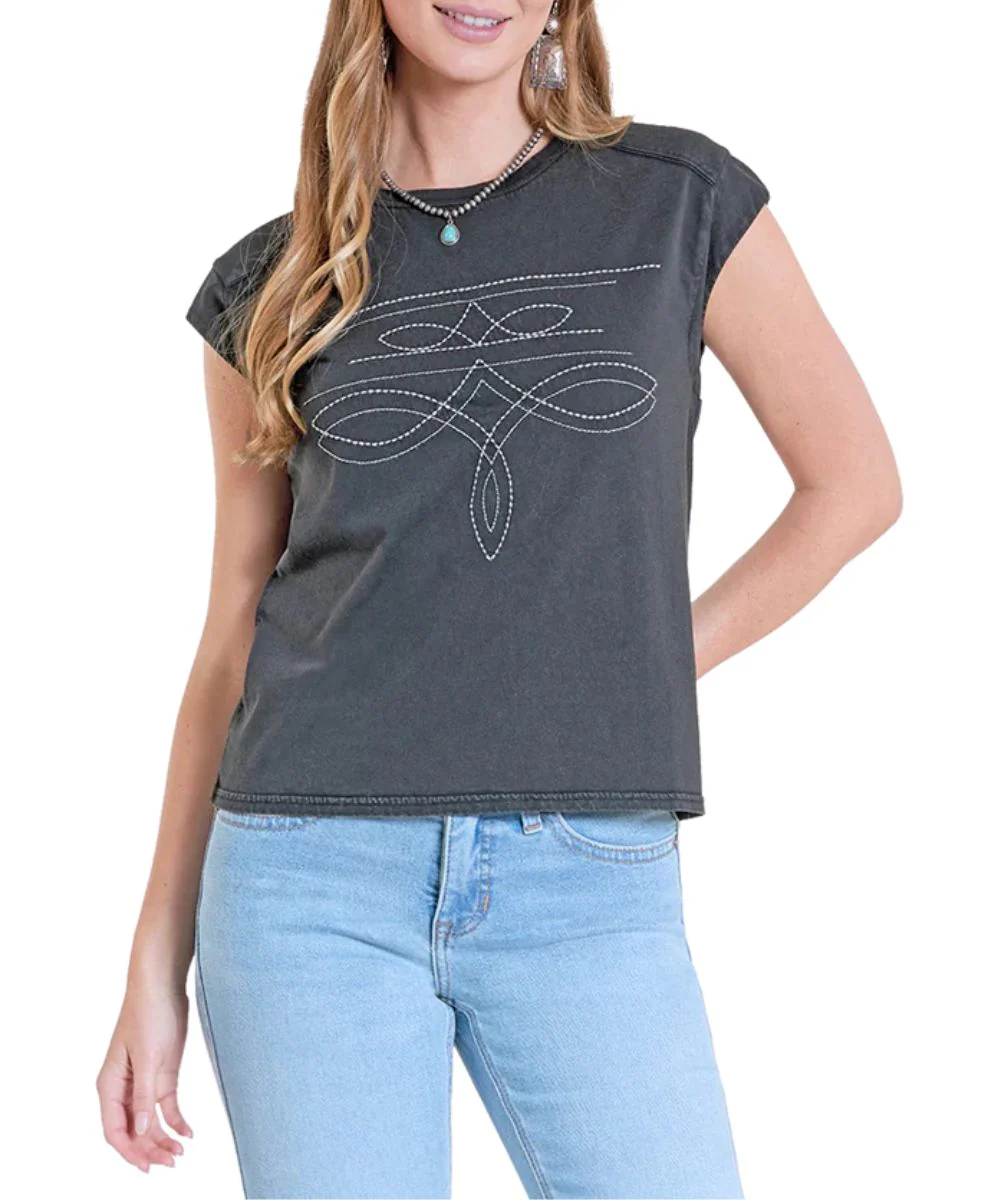Panhandle Slim Women's Boot Stitch Tee - Image 2
