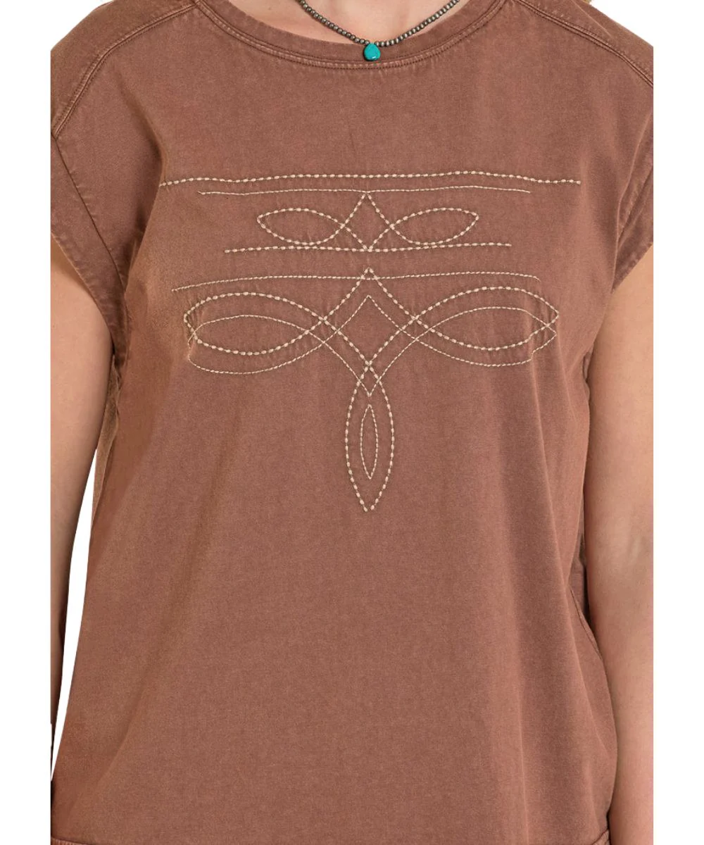Panhandle Slim Women's Boot Stitch Tee - Image 3