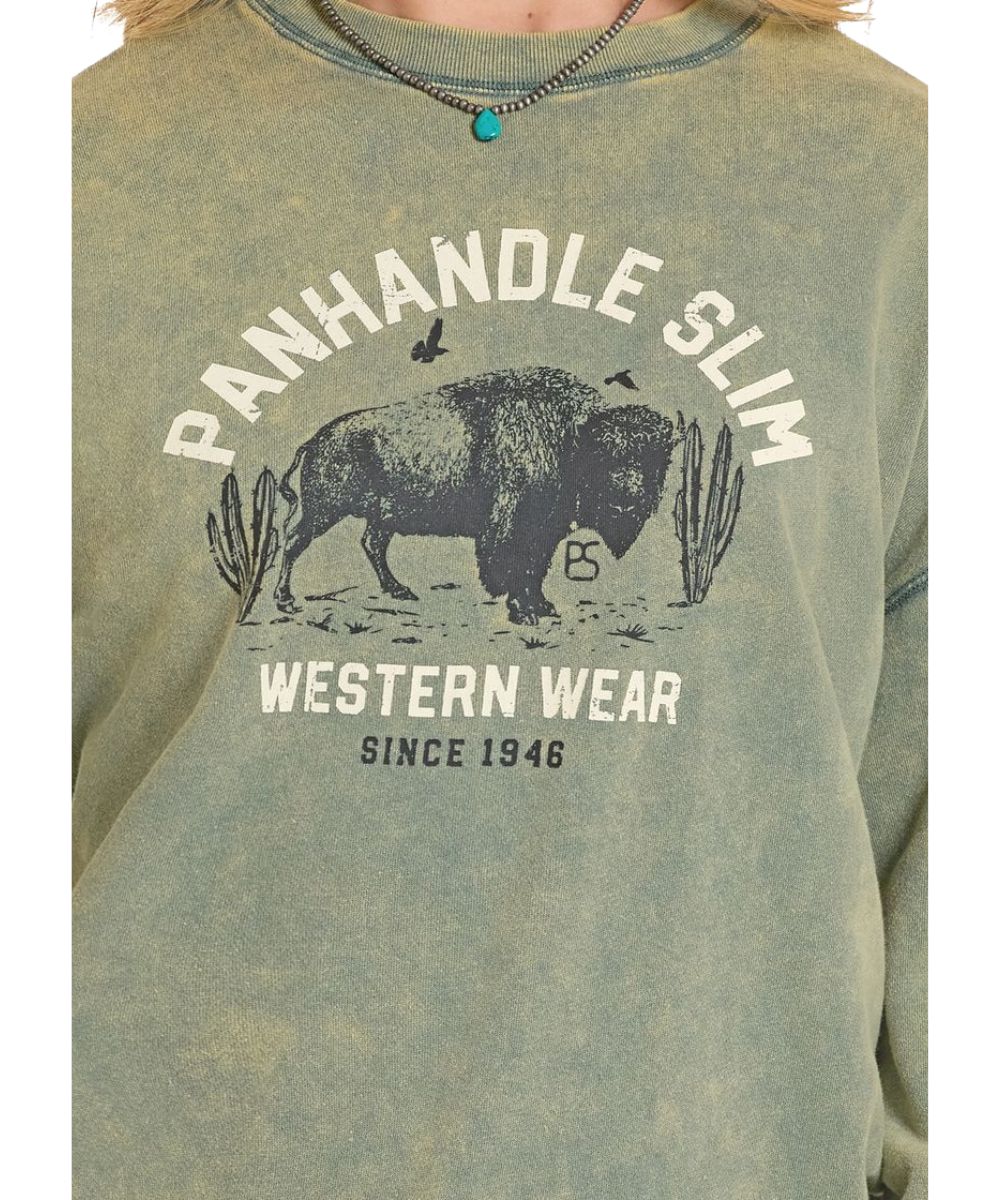 Panhandle Slim Women's Buffalo Sweatshirt - Image 2