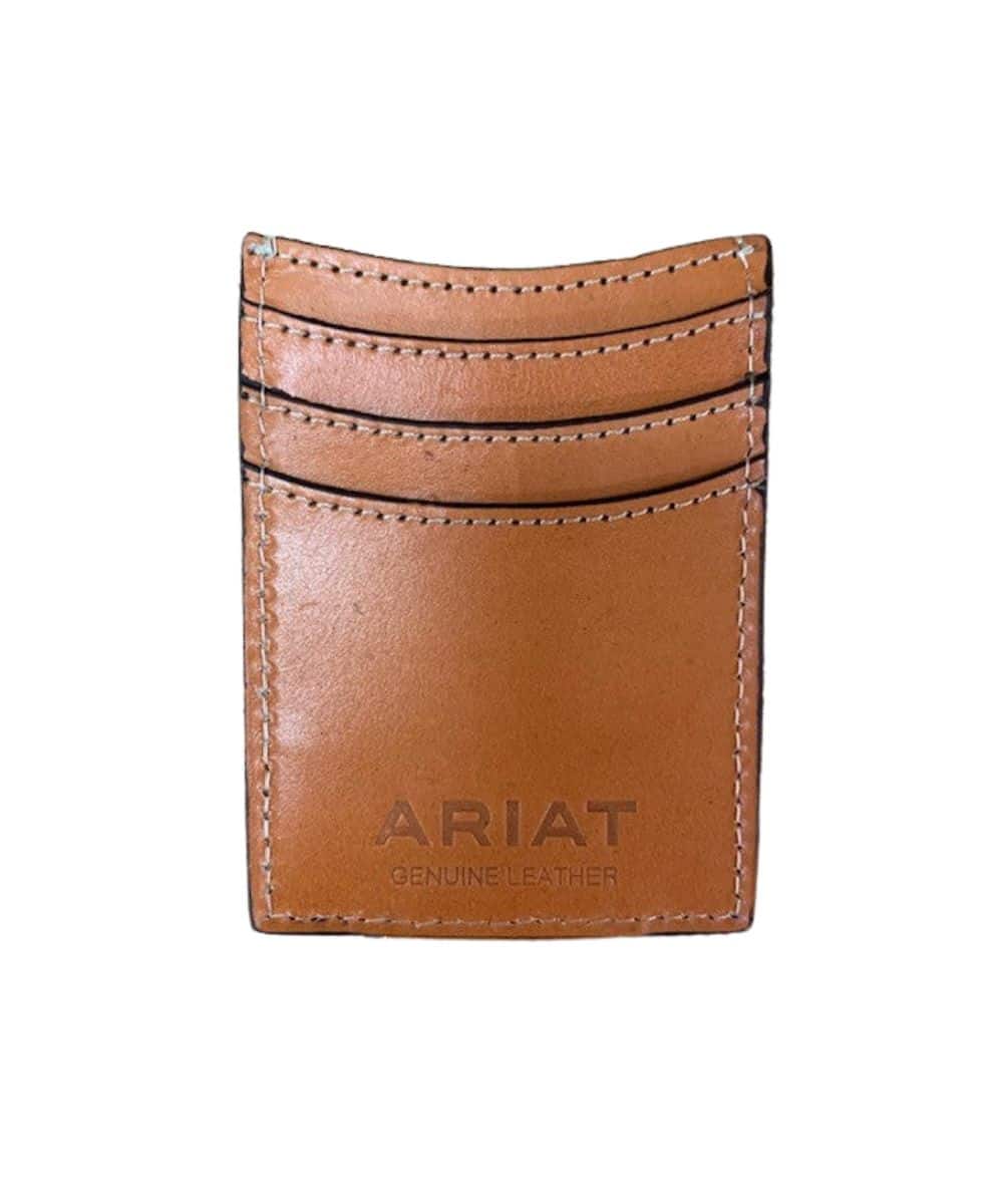 M&F Western Men's Ariat Card Case Wallet With Money Clip - Image 2