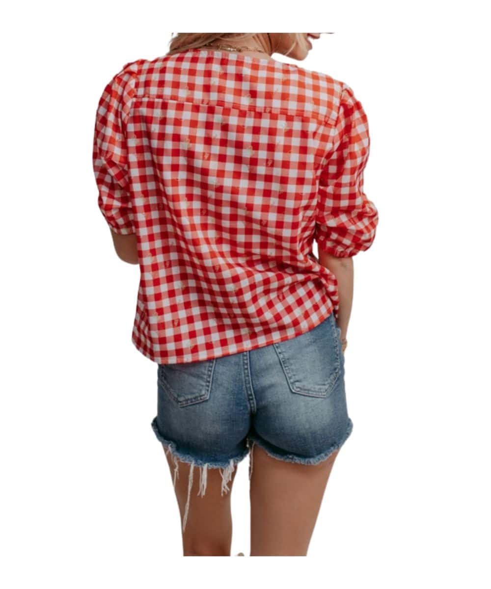 Merigold Kiss Women's Plaid Blouse - Image 2