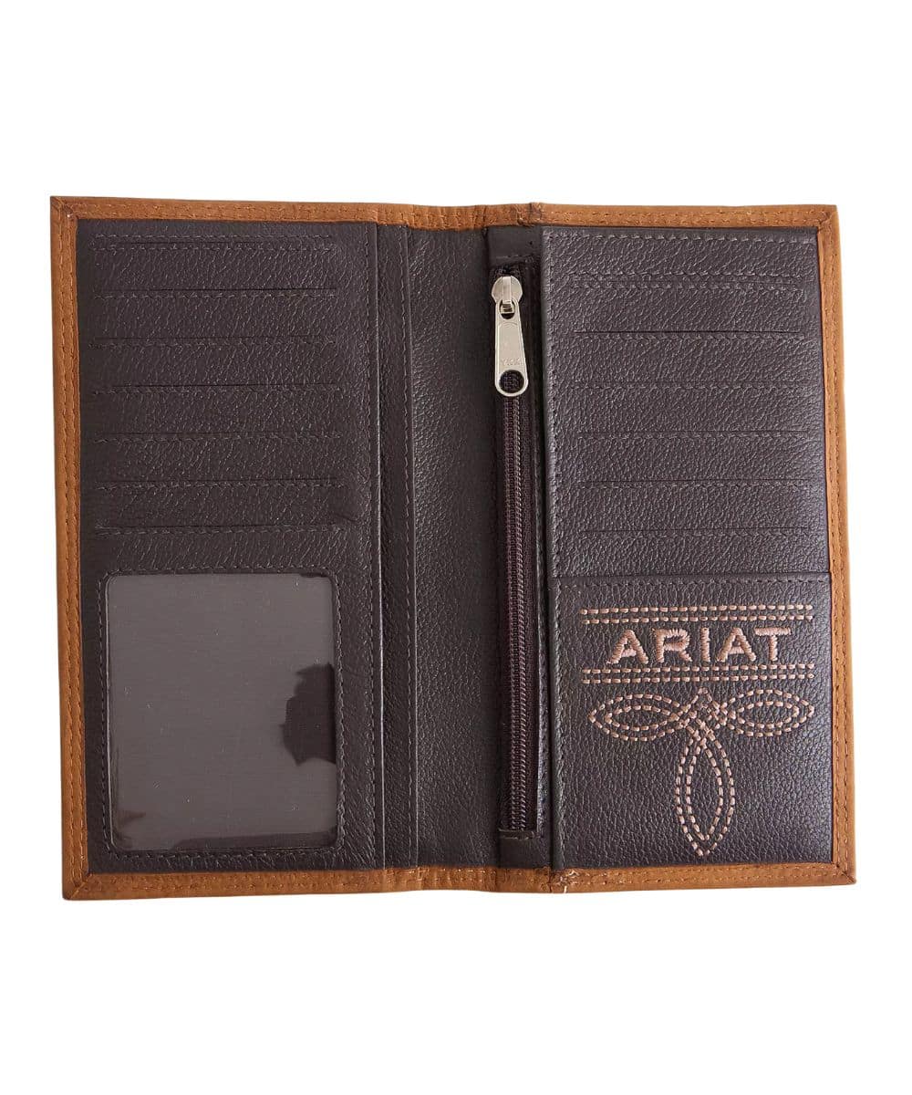 M&F Western Men's Ariat Stacked Logo Rodeo Wallet - Image 3