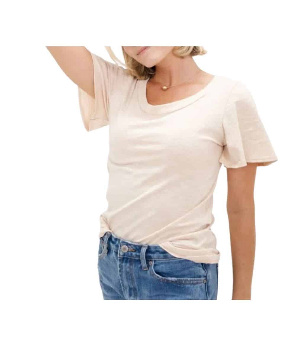 Mikarose Women's Ruffle Sleeve Top - Image 2