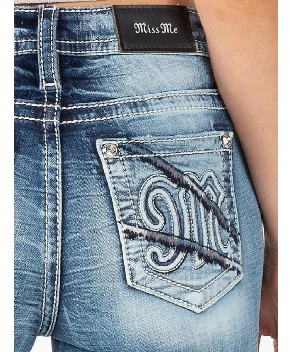 Miss Me Women's Mid Rise Bootcut Jean - Image 2