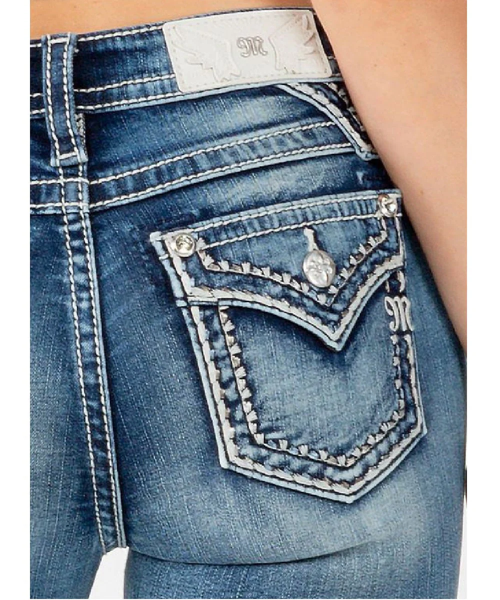 Miss Me Women's Mid Rise Bootcut Jean - Image 2