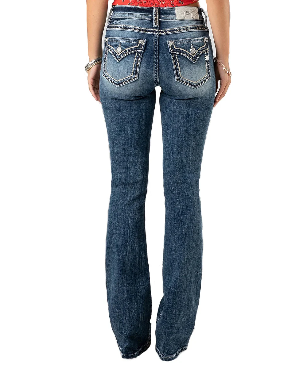 Miss Me Women's Saddle Stitch Bootcut Jean - Image 2