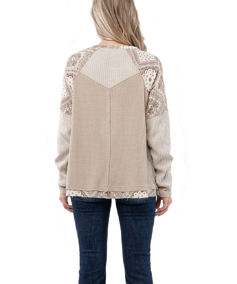 Miss Me Women's Waffle Knit Top - Image 2