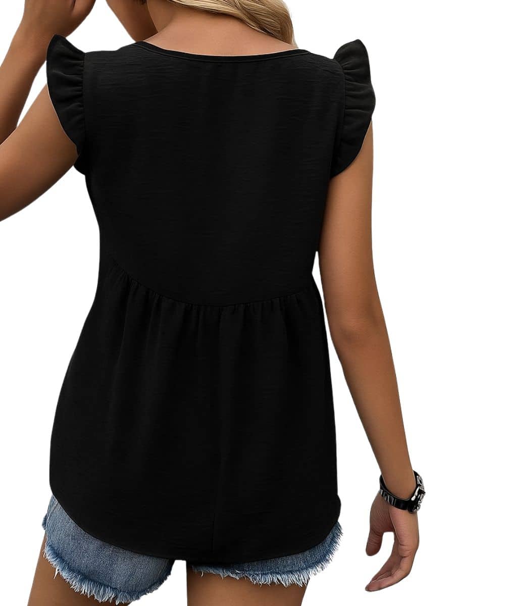 Miss Sparkling Women's Babydoll Blouse - Image 2