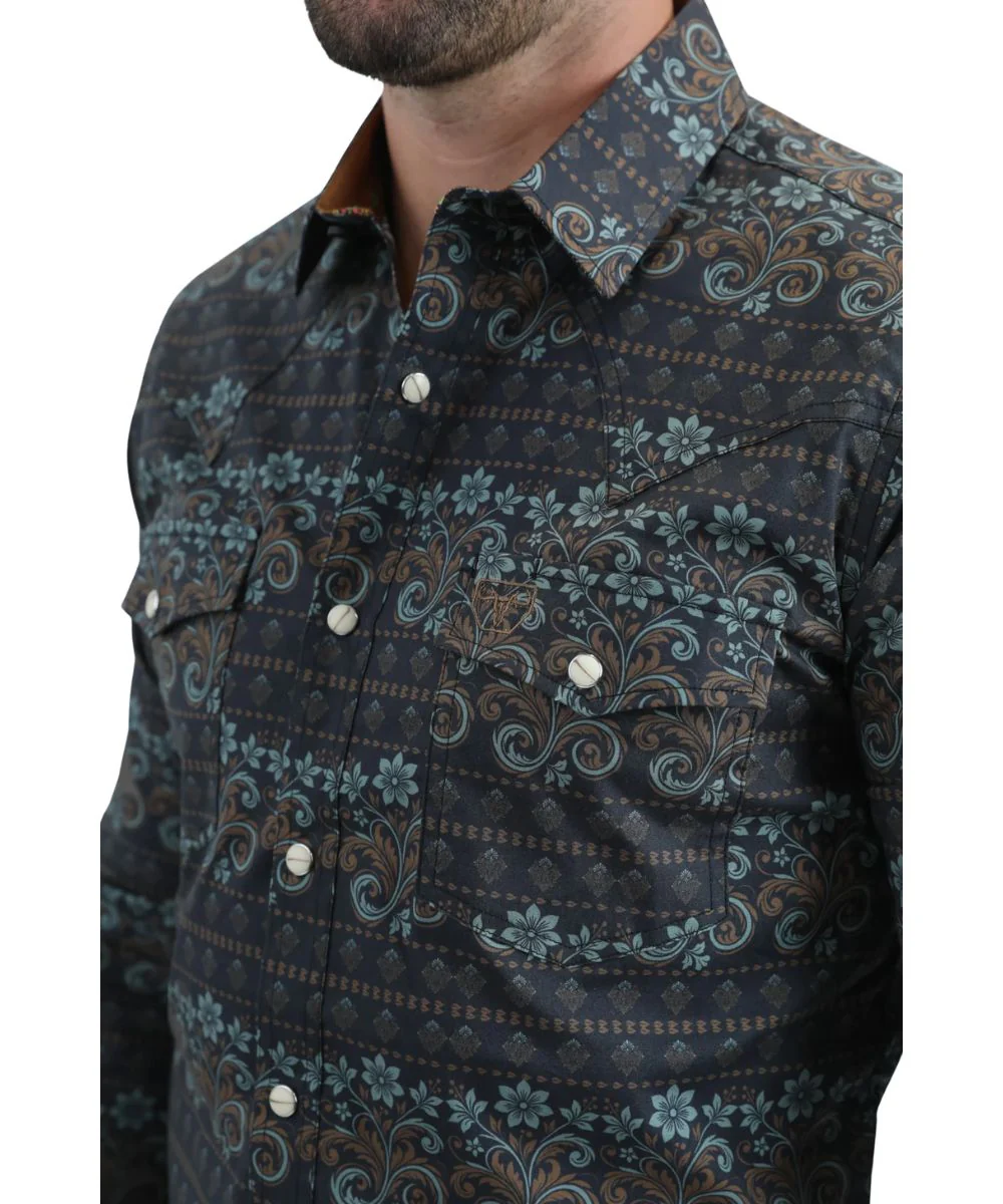 Platini Men's Western Snap Shirt - Image 3