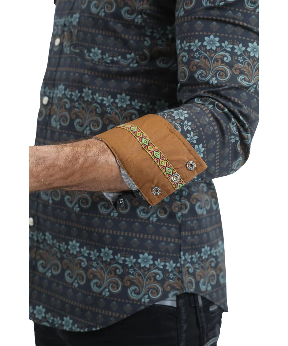 Platini Men's Western Snap Shirt - Image 4
