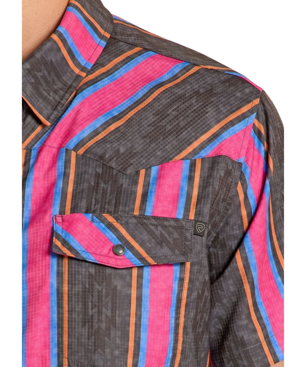 Rock & Roll Cowboy Men's TekWestern Snap Shirt - Image 3