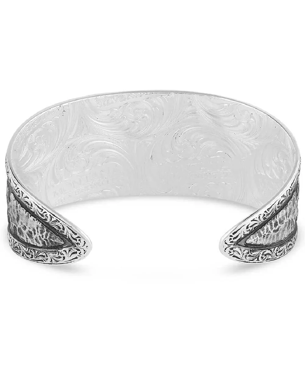 Montana Silversmiths Women's Blue Spring Cuff Bracelet - Image 2