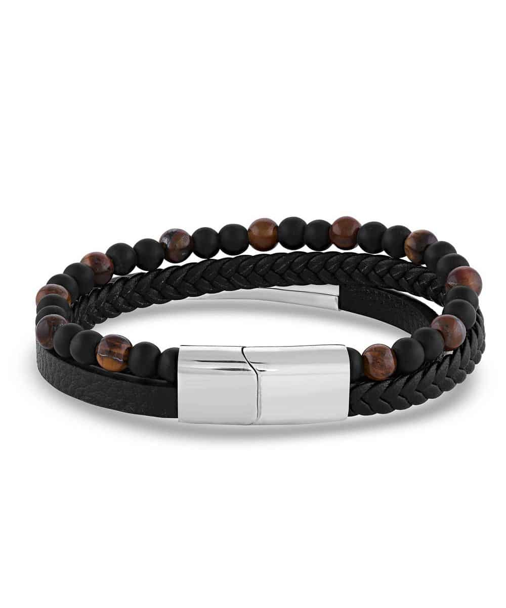 Montana Silversmiths Men's Copper Sky Layered Bracelet - Image 2