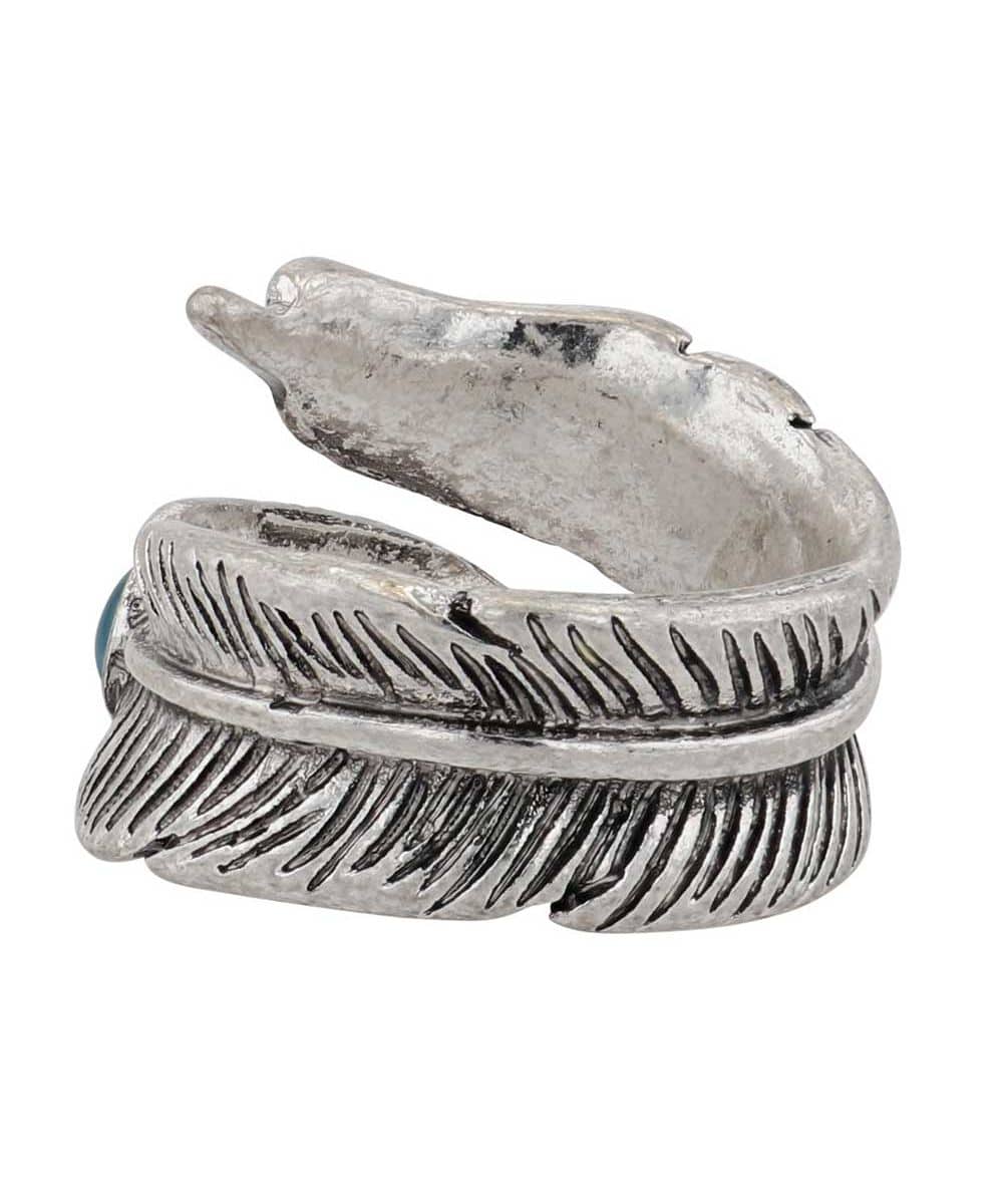 Montana Silversmiths Feather Touch Attitude Wrap Ring - Image 2