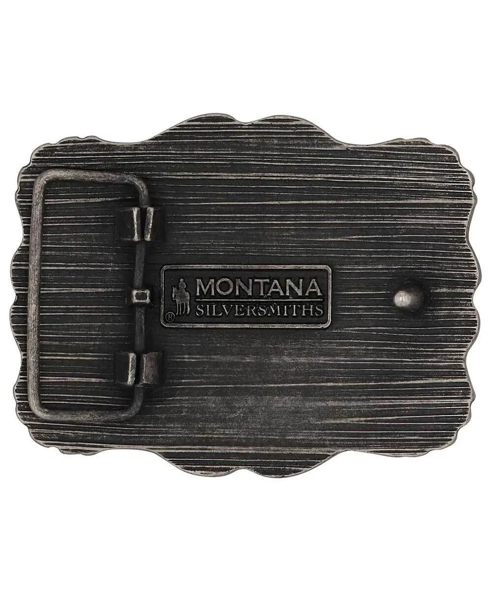 Montana Silversmiths Framed Longhorn Attitude Buckle - Image 2