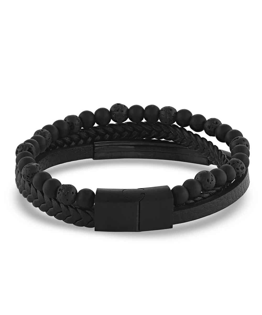 Montana Silversmiths Men's Midnight Sky Layered Bracelet - Image 2