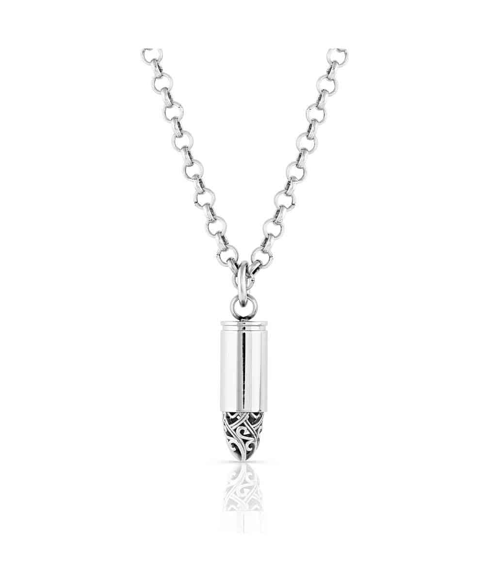 Montana Silversmiths Men's One Shot Bullet Necklace - Image 2