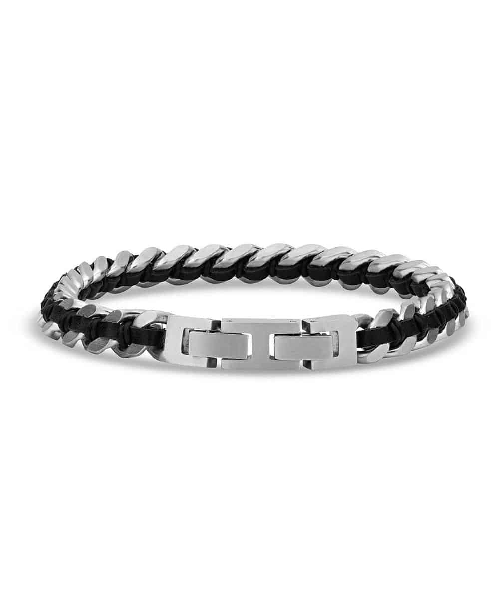 Montana Silversmiths Men's Wrapped In Leather Light Bracelet - Image 2