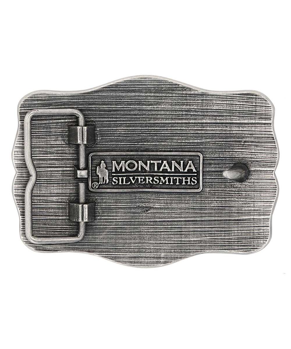 Montana Silversmiths Men's Ropin' Ready Longhorn Attitude Buckle - Image 2