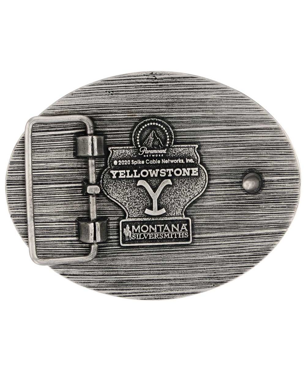 Montana Silversmiths Men's Strength Of Yellowstone Attitude Buckle - Image 2