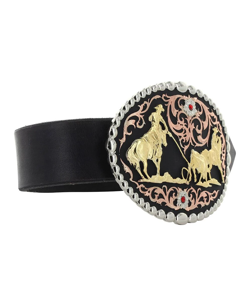 Montana Silversmiths Men's Team Roper Attitude Buckle - Image 2