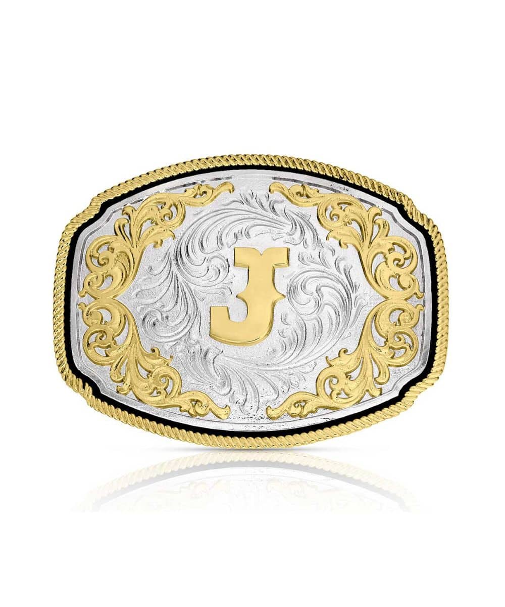 Montana Silversmiths Western Initial Buckle - Image 10