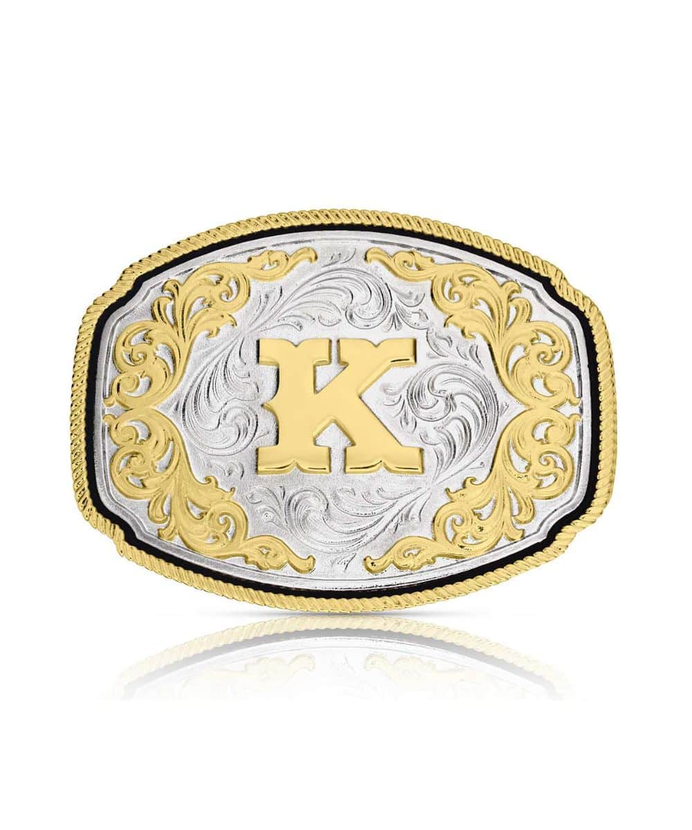 Montana Silversmiths Western Initial Buckle - Image 11