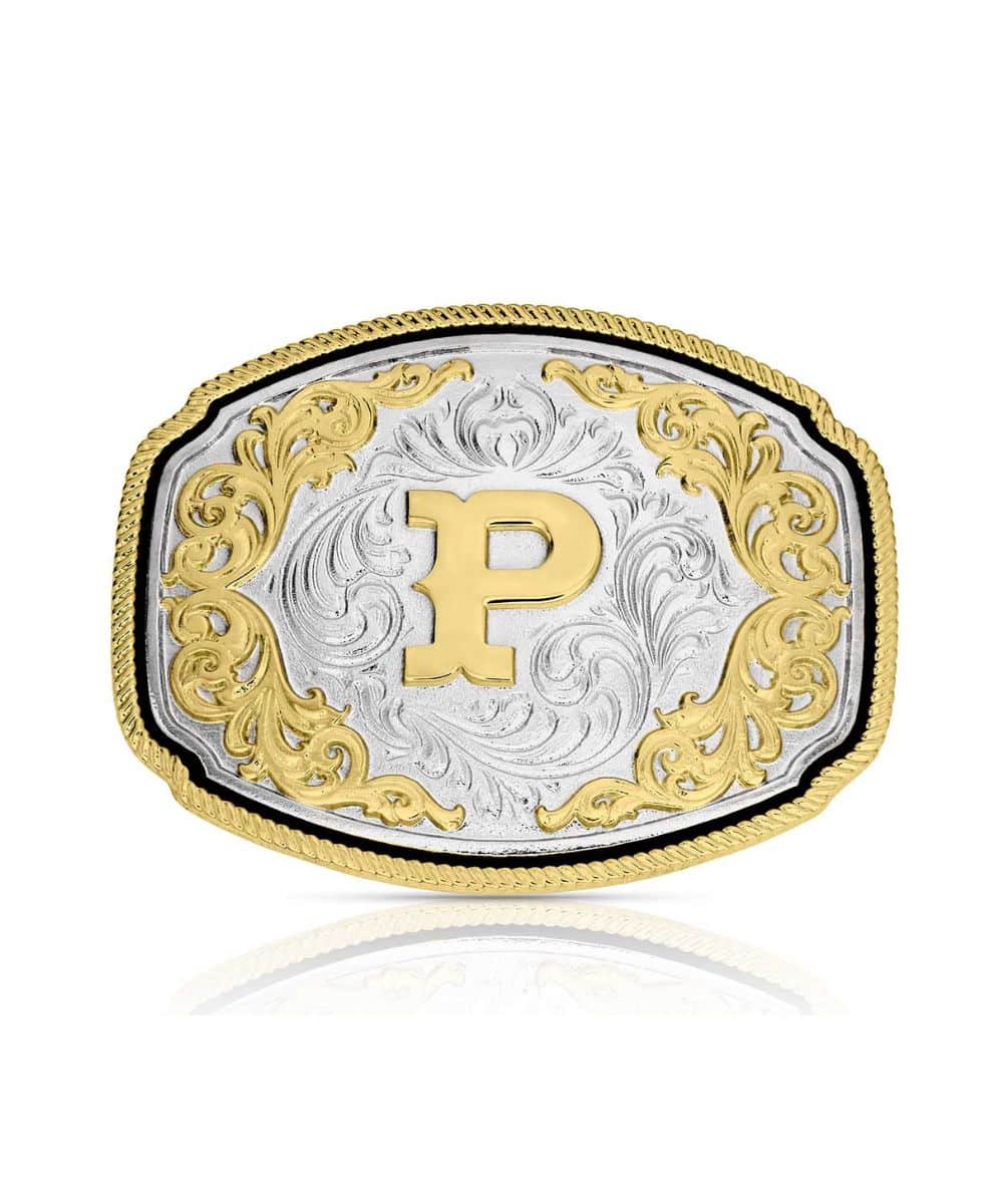 Montana Silversmiths Western Initial Buckle - Image 13