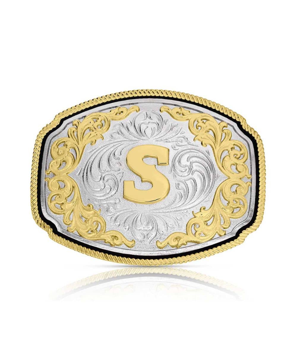 Montana Silversmiths Western Initial Buckle - Image 14