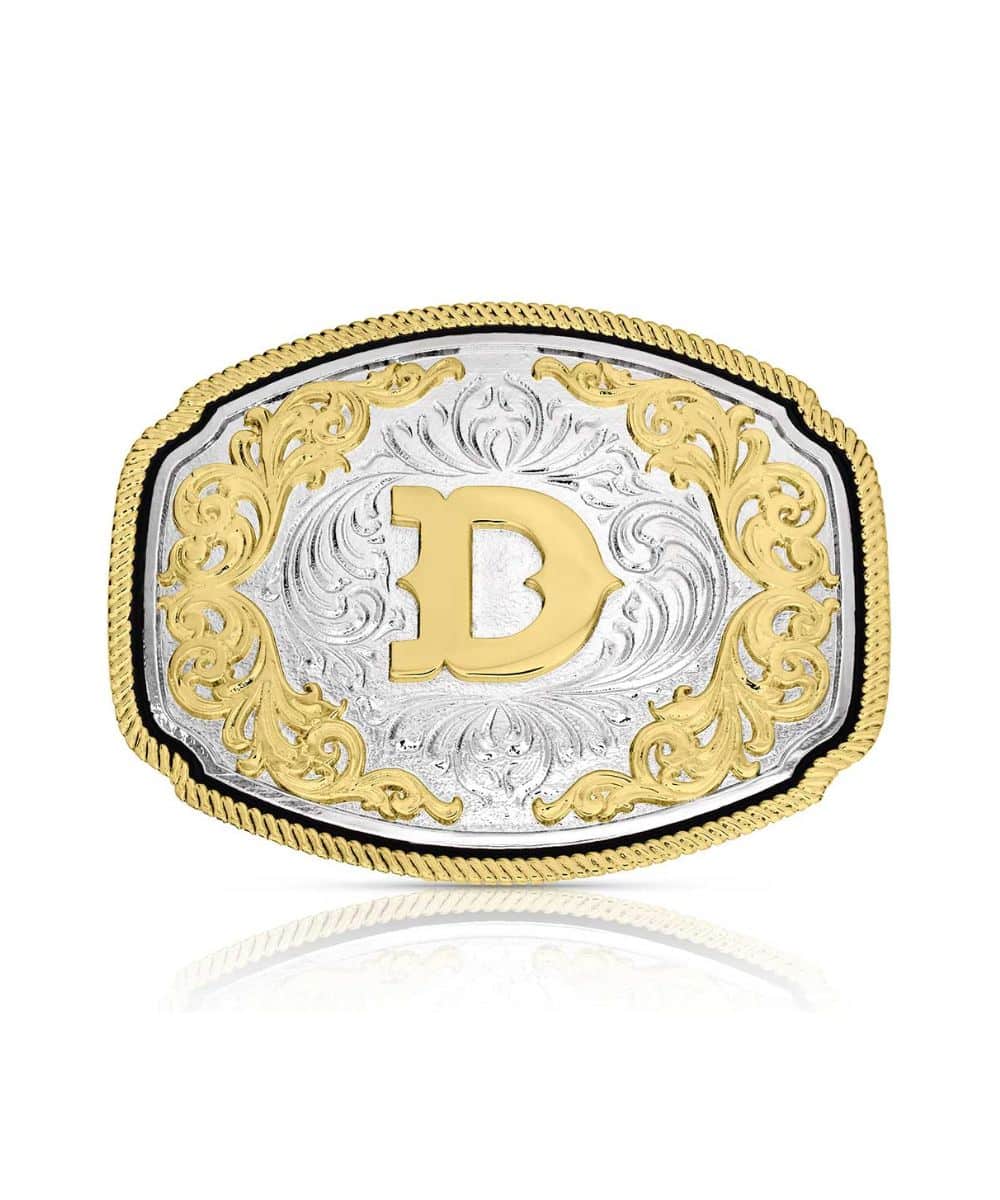 Montana Silversmiths Western Initial Buckle - Image 5