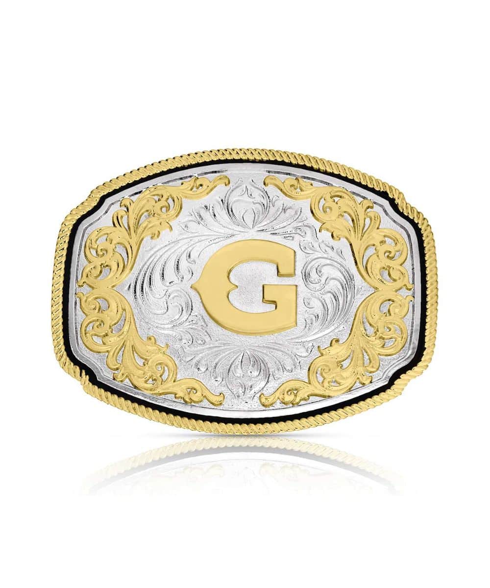 Montana Silversmiths Western Initial Buckle - Image 8