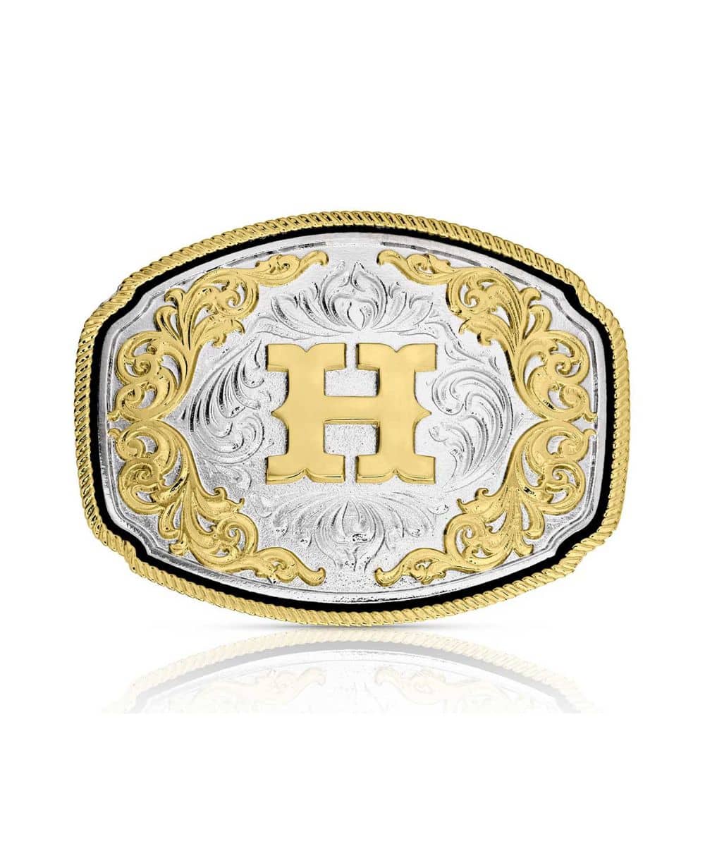 Montana Silversmiths Western Initial Buckle - Image 9