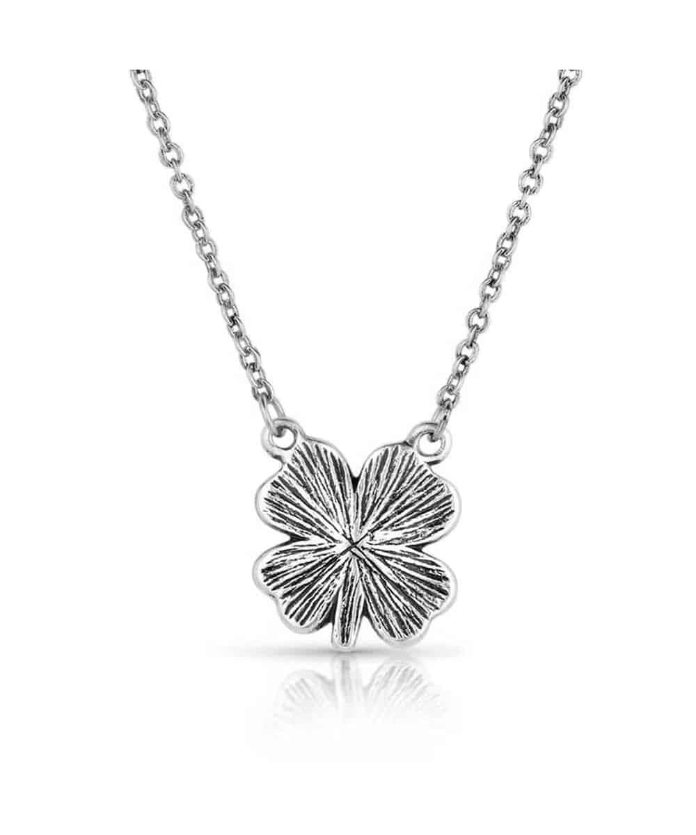 Montana Silversmiths Women's 4-H Clover Necklace - Image 2