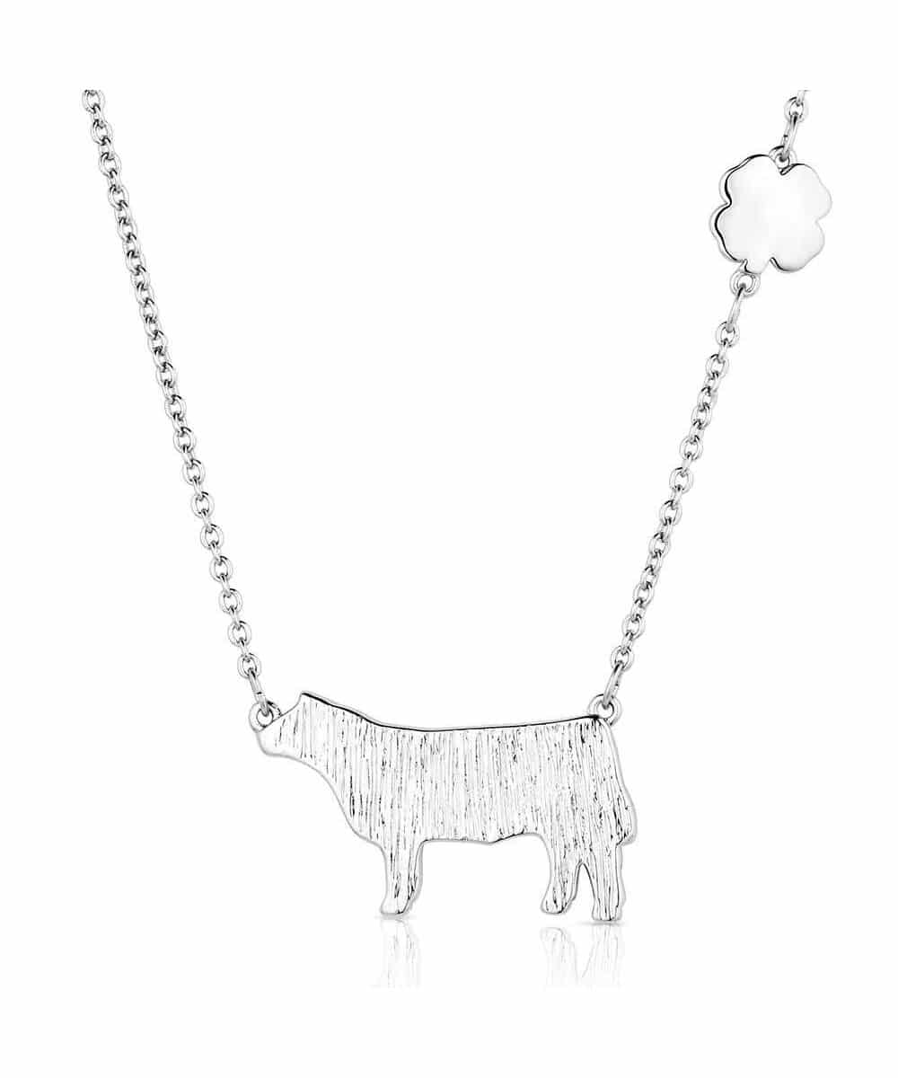 Montana Silversmiths Women's 4-H Steer Showman Necklace - Image 2