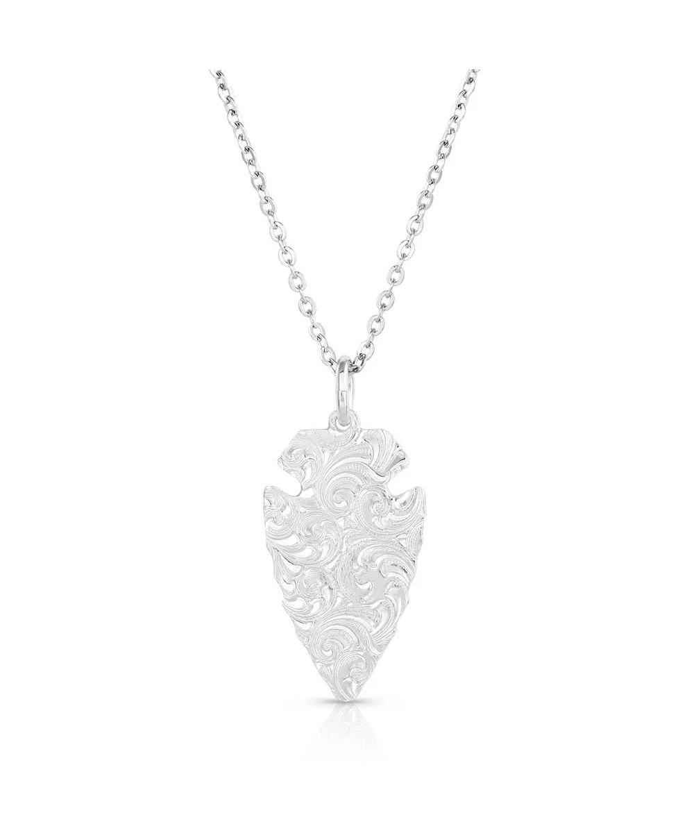 Montana Silversmiths Women's Chiseled Arrowhead Necklace - Image 2