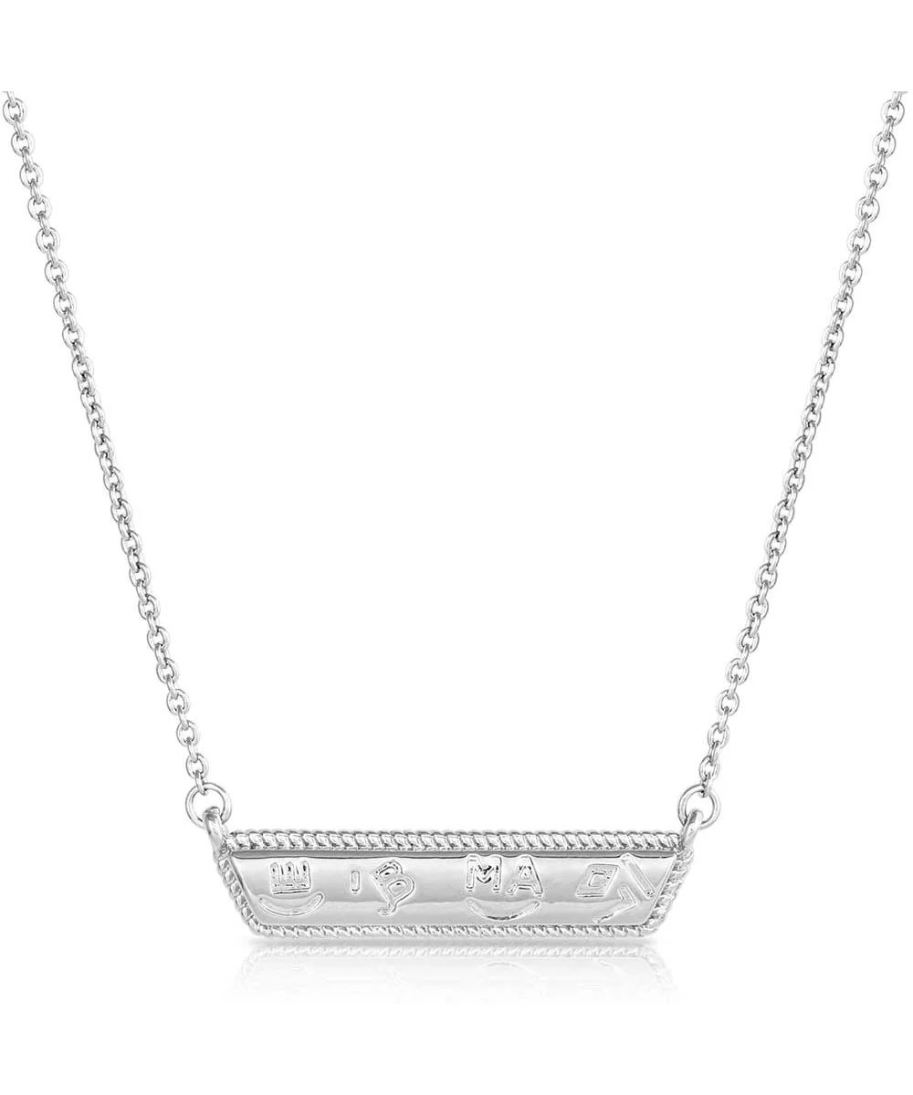 Montana Silversmiths Women's High Noon Cobblestone Bar Necklace - Image 2