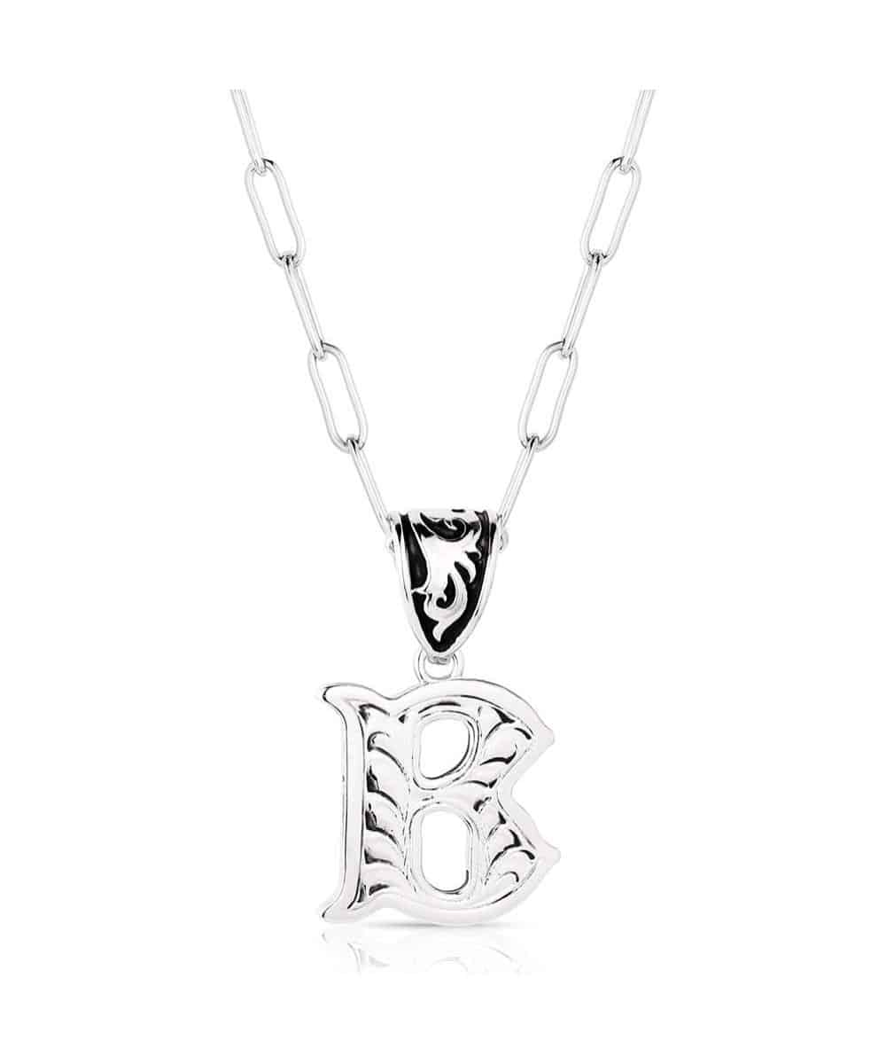 Montana Silversmiths Women's Western Initial Necklace - Image 2