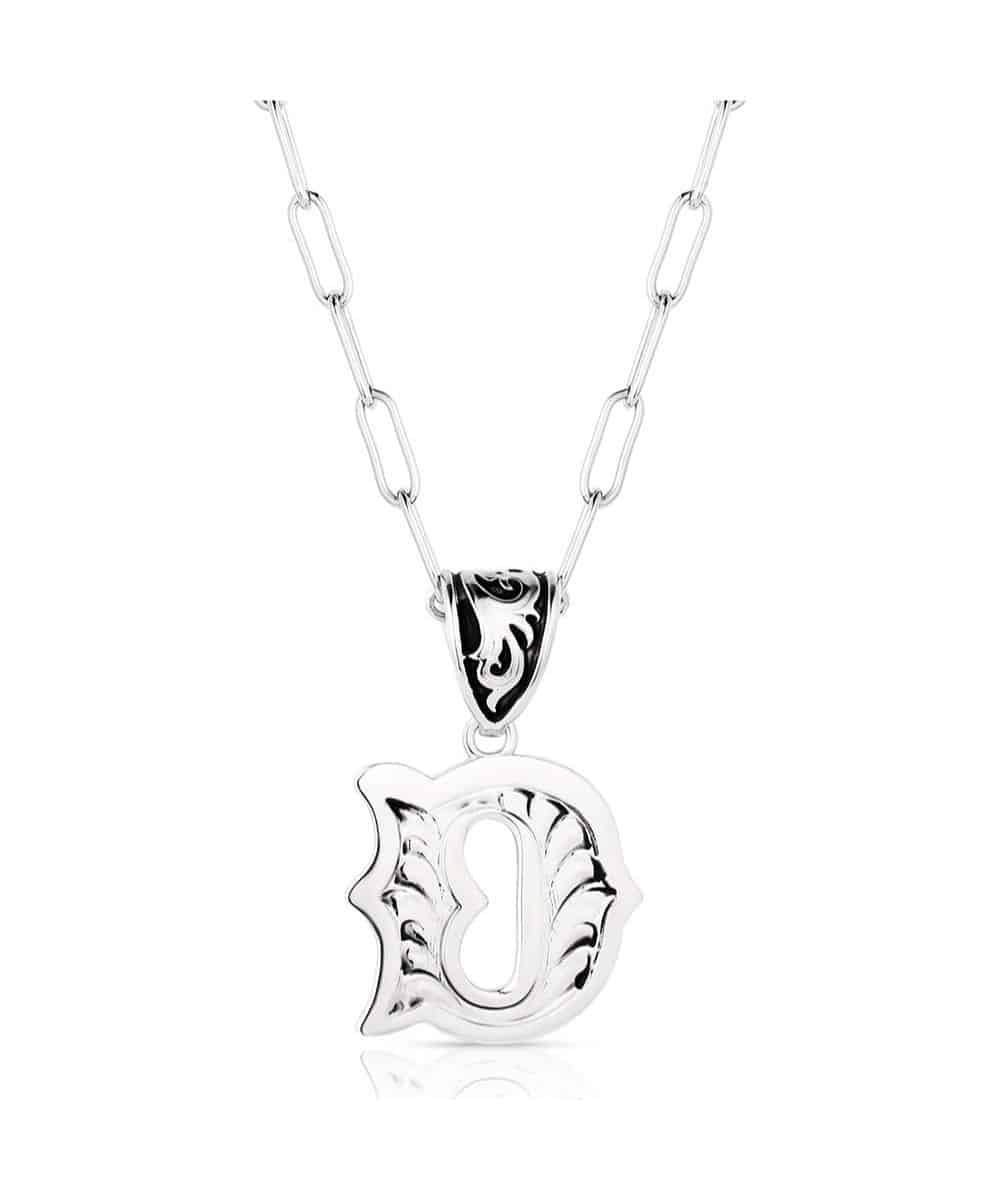 Montana Silversmiths Women's Western Initial Necklace - Image 4