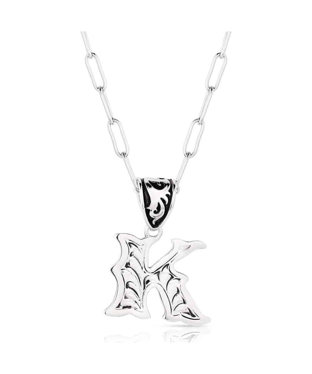Montana Silversmiths Women's Western Initial Necklace - Image 7